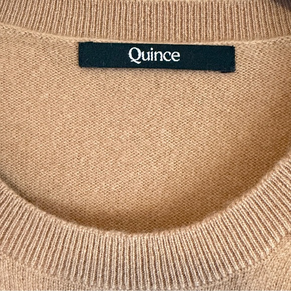 Quince Cashmere pullover sweater, camel color size XL - Picture 2 of 13